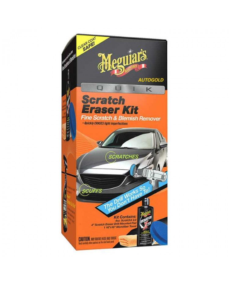 MEGUIARS Quik Scratch Eraser Kit Rimuovi Graffi kit professionale G190200EU